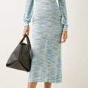 Alexis Katica Dress Soft Blue Space Dyed Knit MIDI Dress w Slip NWT Photo 3