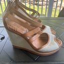 Frye  Corinna Cross stitch 4" platform wedge heels, ladies size 10M Photo 10