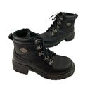 Harley Davidson *  Boots Womens 7 Black Ankle Motorcycle Biker Moto Combat 84008 Photo 5