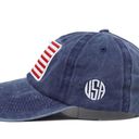 Blue American Flag USA Baseball Cap - Tactical Army Cotton Casual Hat Photo 1