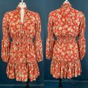 Alexis Rosewell Tiered Floral Smocked Jacquard Mini Dress Photo 3