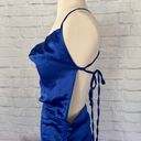 Boutique NEW Blue Satin Dress Photo 9