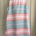 Krass&co Island  Linen Tank Dress Summer Travel Pastel color striped, Size XS Photo 0