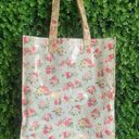 cath kidston London Original Shiny Bookbag 2 tone Baby Blue/Yellow Floral Photo 2