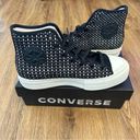 Converse  Ctas Lift Hi top black braided platform shoes sneakers women’s 8 new Photo 7