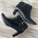 Ralph Lauren Lauren  Boots 8 Black Nara Ankle Booties Heeled Leather Office Twee Photo 0