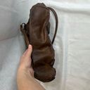 Source Unknown Faux‎ Brown Leather Flower Cutout Handbag Photo 3