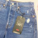 Levi's Premium 501 Mid Thigh Distressed Denim Jean Shorts: Charleston Picks Wash Photo 6