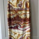 Le Superbe Marble Sliced Agate Brown Swirl Midi Pencil Skirt Medium Bodcon Photo 0