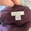 J.Jill  Women's Large Purple hooded  down Puffer Vest Zip Front Side Pockets Photo 5