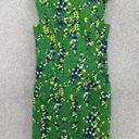 Tracy Reese Plenty  Sleeveless Sheath Dress Green Size 8 Confetti A Line Cotton Photo 14