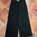 Everlane  Black Button Zipper Wide-Leg Pants Size 00 Photo 0