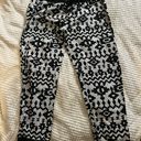 Wet Seal XL Jrs  Tribal Black And White Drawstring Relaxed Pant Photo 0