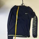 Nike  Women’s Dri-FIT Hoodie Size XS Navy Blue “Just Do It” Pullover Photo 6