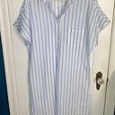 Grayson Threads Grayson The Artist Short Sleeve Full Length Long Stripe Dress W-622 Sz M Photo 0