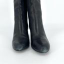 Via Spiga  Knee High Wedge Leather Boots Black 8 Photo 5