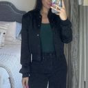 ZARA Satin Cropped Bomber Jacket Photo 0