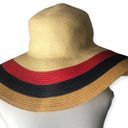 Target  Wide Brim Floppy Striped Oversized Straw Sun Hat Photo 3