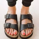 Birkenstock  Arizona Birko-Flor Slide Sandal (Women) in Black Size 7-7.5US / 38EU Photo 0