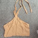 Abercrombie & Fitch Orange Halter Crop Top Photo 0