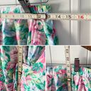 Bermuda Vintage floral printed pleated high waisted  shorts size S/M 6/8 Photo 5