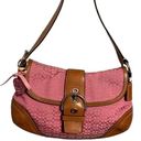 Coach Y2k  Pink Signature Canvas Soho Hamilton Shoulder Bag Photo 0