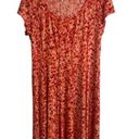 Connected Apparel  size 16 coral pink dot patterned  dress Photo 2