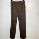 Lafayette 148  Trouser Pants Wool Blend Wide Leg Bootcut Mid-Rise Striped Brown 8 Photo 49