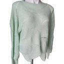 FATE. Cropped Cut Out Drop Bishop Sleeve Scalloped Hem Sweater, Sz S Photo 3