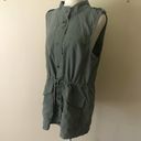 First Love Womens Cargo Military‎ Vest Green Size Large Photo 1