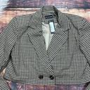 Pretty Little Thing  Brown Boxy Cropped Blazer Jacket 10 Photo 1