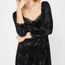 Free People  Kay Velvet mini dress in black Photo 4