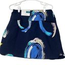 Lady Hagen  17” TUMMY CONTROL SKORT WOMENS SIZE M NAVY PRINT GOLD TENNIS SKIRT Photo 0