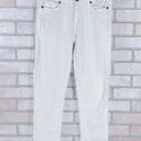 Paige  Skyline Skinny Ankle Peg Jeans in Optic White Size 27 Photo 2