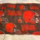 infinity Cleveland Browns  Scarf  long 34” high 24” red and brown color Photo 0