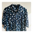 Structure ★ Vintage 90’s  Pattern Casual Button Down - Blue/White ★ Photo 2