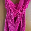 Hot Pink Short Homecoming Dress Size 4 Photo 2