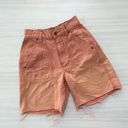 BDG Urban Outfitters High Rise Cargo Shorts Ombre Orange Photo 3