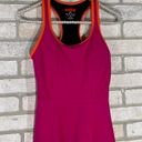 Spanx  Pink and Orange Trim Racerback Peplum Tank Size S Photo 2