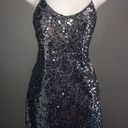 EXPRESS Metallic Sequin Mini Party Formal  Dress Womens size Small Photo 5