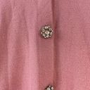 Tracy Reese  vintage vibes faux fur collar jeweled buttons women’s cardigan s Photo 4