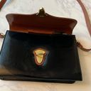 Moda BROWN/BLK LEATHER WOMEN'S SHOULDER PURSE HANDBAG BY  ITALIA Photo 1