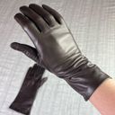 Lord and Taylor  Brown Silk Lined Gloves Photo 4