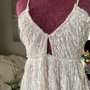 Free People Intimately BlushPink Nightgown Spaghetti Straps Crisscross Back Photo 1