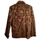 Edge YAK MAGIK NEPAL REVERSIBLE Embossed Velvet Raw  Jacket Womens Size Medium Photo 1