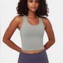 Halara NWT  Soflty Zero Plush U Neck Backless Racerback Cut Yoga Tank Top size XL Photo 0