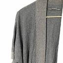 All Saints Size Small Grey Ribbed Short Sleeve Wool Blend Open Front Cardigan Photo 1