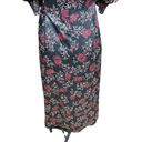 Daisy Cinq a Sept  Kacy Tumbled Black Pink Floral Print Dress Size 4 Photo 8