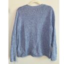 L.L.Bean Vintage  Heavy Knit Cardigan Blue Size Large Photo 4