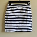 Wilfred Free  Abbey Striped Mini Pencil Skirt Knit Navy White‎ Womens Size S Photo 0